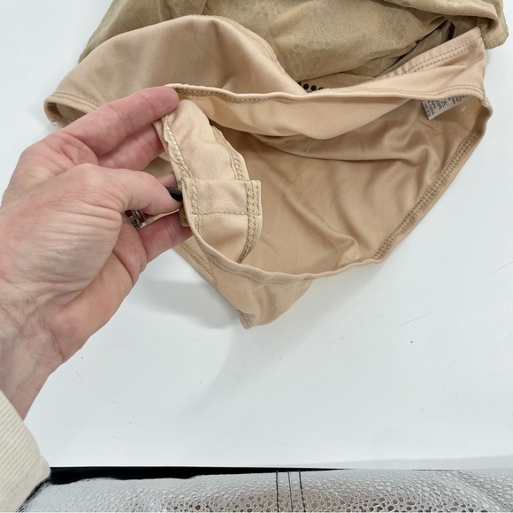 Banjul‎ Rhinestone Waves Body-Con Nude Stretchy midi shear dress Medium - Picture 16 of 16